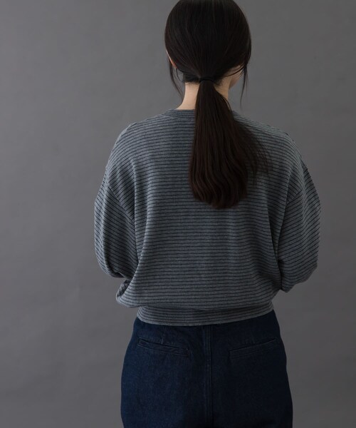 URBAN RESEARCH DOORS(アーバンリサーチドアーズ)の「FORK&SPOON ボーダークルーネックニット(ニット/セーター・レディース・IVOxNVY/GRYxNVY/BRNxBLU・1)」の14枚目の写真