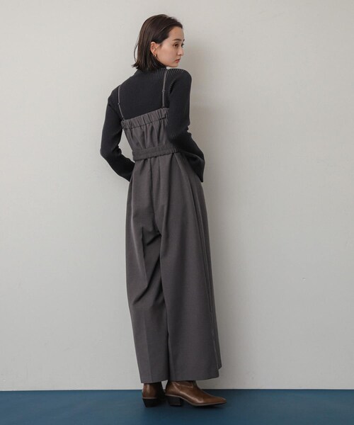 SENSE OF PLACE by URBAN RESEARCH（センスオブプレイスバイアーバンリサーチ）の「ベアオールインワン（サロペット/オーバーオール・レディース・BLACK/GRAY/BEIGE・S/M）」の14枚目の写真