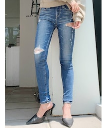 GYDA | SIDE RIPPED スキニーデニムパンツ(デニムパンツ)