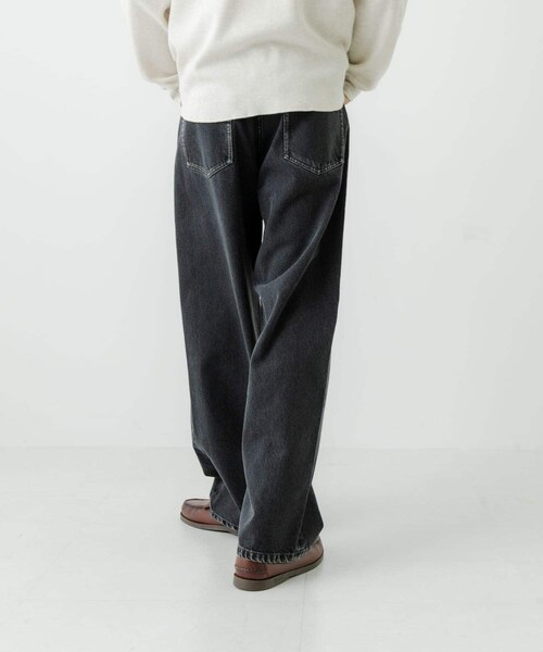 URBAN RESEARCH（アーバンリサーチ）の「13.5oz DENIM WIDE PANTS（デニムパンツ・メンズ・INDIGO/LT INDIGO/BLACK・S/M/L）」の7枚目の写真