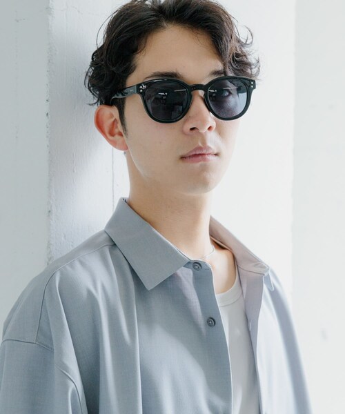 SENSE OF PLACE by URBAN RESEARCH(センスオブプレイスバイアーバンリサーチ)の「『ユニセックス』ボストンサングラス(メガネ・メンズ・BLACK/GRAY/YELLOW/CLEAR・one)」の11枚目の写真