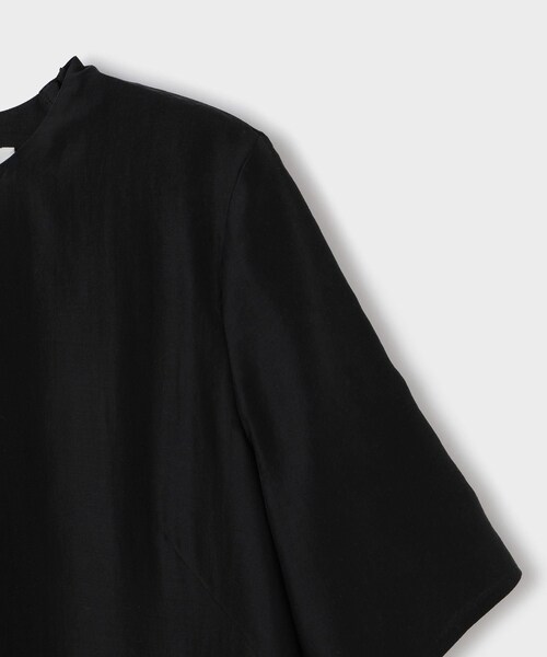 ROPE'（ロペ）の「【一部店舗限定】【REALM（レルム）】HALF SLEEVE BLOUSE｜裾フリルブラウス　26SS（シャツ/ブラウス・レディース・ブラック/ピンク・38）」の22枚目の写真