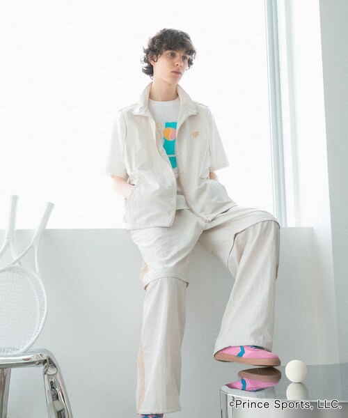 SENSE OF PLACE by URBAN RESEARCH(センスオブプレイスバイアーバンリサーチ)の「『別注』prince 2WAYトラックパンツ(その他パンツ・メンズ・GRG×BEG/BLK×CHA・M/L)」の22枚目の写真