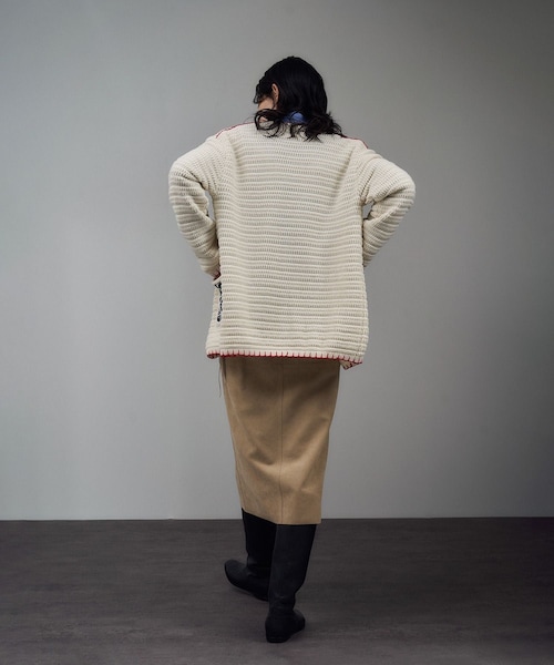 ADAM ET ROPE'（アダムエロペ）の「【J'aDoRe・店舗限定】【MAISON EENK（メゾン インク）】ニットカーディガン（ニット/セーター・レディース・オフホワイト・F）」の5枚目の写真