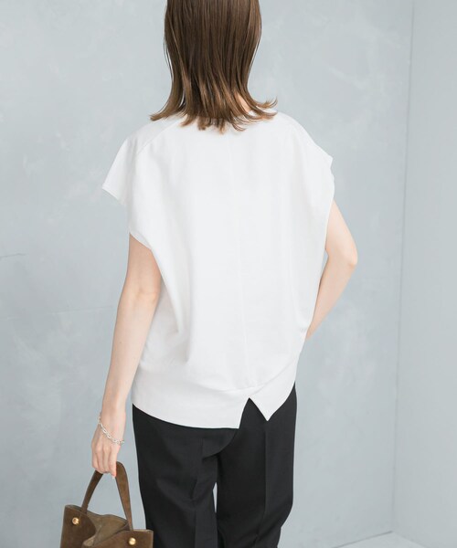 URBAN RESEARCH ROSSO（アーバンリサーチロッソ）の「フレンチスリーブライトスエット（スウェット・レディース・OFF WHITE/CHARCOAL・FREE）」の8枚目の写真