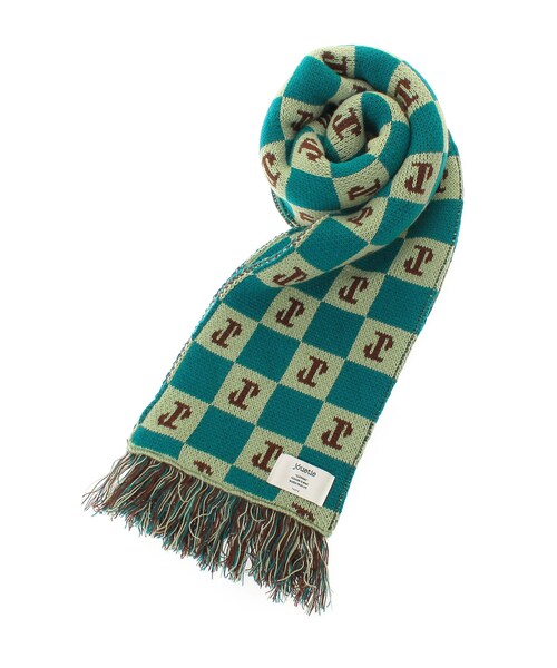 jouetie（ジュエティ）の「チェッカーパターンマフラー（マフラー・レディース・ブラック/レッド/ブルー・F）」の13枚目の写真