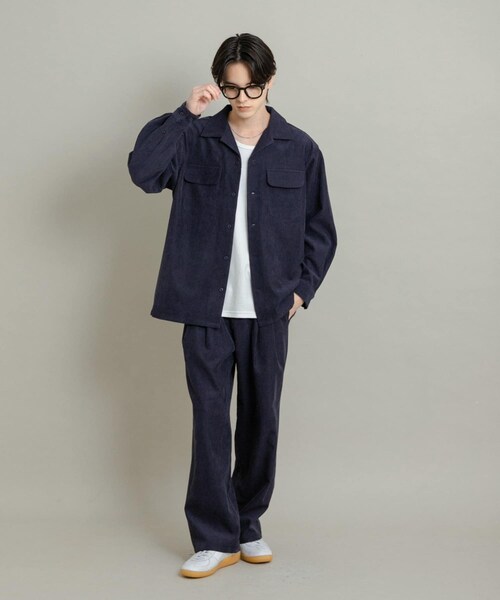 SENSE OF PLACE by URBAN RESEARCH（センスオブプレイスバイアーバンリサーチ）の「ブロックコーデュロイワイドスラックス（その他パンツ・メンズ・KHAKI/NAVY/BROWN・M/L）」の12枚目の写真