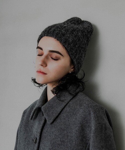 URBAN RESEARCH(アーバンリサーチ)の「ニット帽(ニットキャップ/ビーニー・レディース・BROWN/NAVY/CHARCOAL・FREE)」の1枚目の写真
