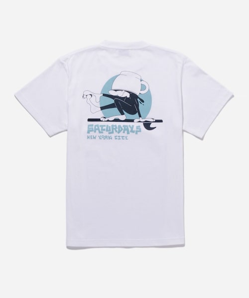Saturdays NYC(サタデーズ ニューヨークシティ )の「Morning Joe x Saturdays NYC SS Tee(Tシャツ/カットソー・レディース・ブラック/ホワイト・L/M/S/XL/XXL)」の5枚目の写真
