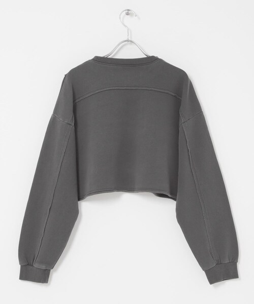 SENSE OF PLACE by URBAN RESEARCH（センスオブプレイスバイアーバンリサーチ）の「スタッズピグメントカットトップ（スウェット・レディース・CHARCOAL/IVORY/BROWN・One）」の21枚目の写真