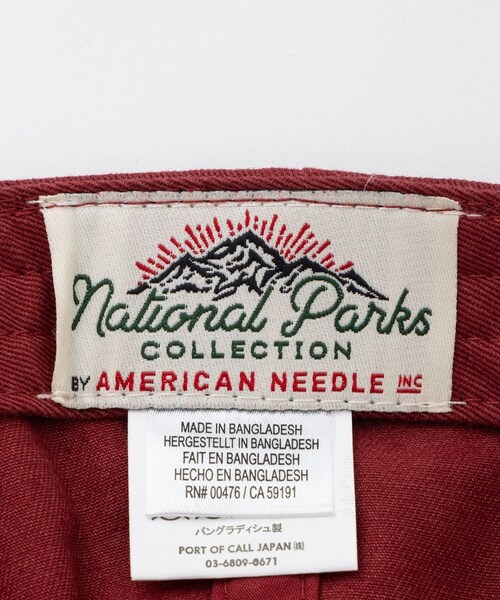 ADAM ET ROPE'(アダムエロペ)の「【AMERICAN NEEDLE】SOUVENIR CAP(キャップ・レディース・キナリ/ダークグリーン/ワイン・F)」の13枚目の写真