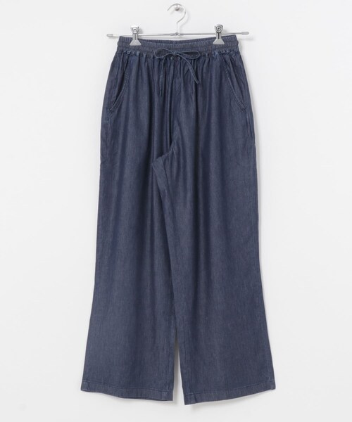 ITEMS URBANRESEARCH（アイテムズ アーバンリサーチ）の「レーヨンデニムワイドパンツ（デニムパンツ・レディース・BLU/ONE WASH/BLK・Free）」の13枚目の写真