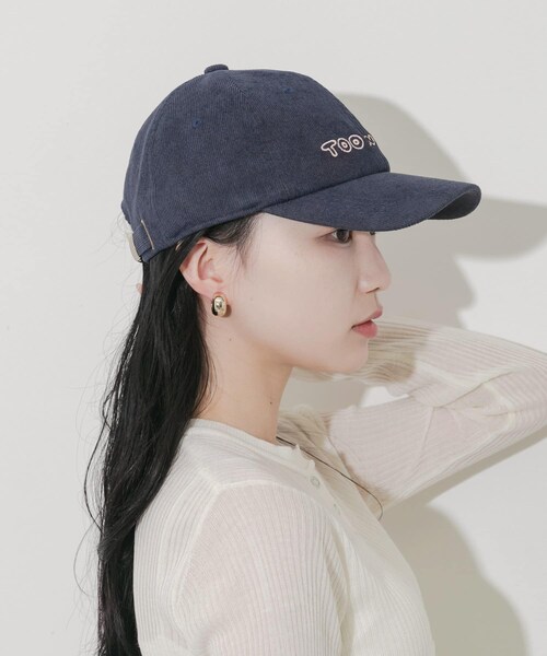 SMELLY（スメリー）の「コーデュロイロゴキャップ（キャップ・レディース・BEG/BRN/NVY・-）」の20枚目の写真