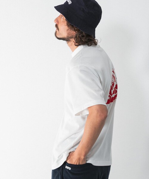 URBAN RESEARCH Sonny Label（アーバンリサーチサニーレーベル）の「OOPS×RYUAMBE　コラボモックネックTシャツ（Tシャツ/カットソー・メンズ・OFF/GREEN/DARK NAVY・M/L/XL）」の10枚目の写真