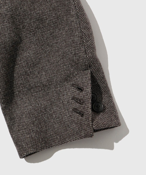 ADAM ET ROPE'(アダムエロペ)の「【URU/ウル】OVER JACKET(テーラードジャケット・メンズ・ダークブラウン・2)」の6枚目の写真