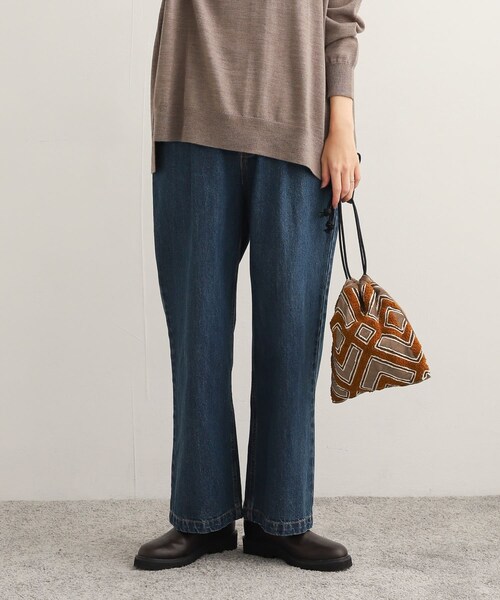 URBAN RESEARCH DOORS（アーバンリサーチドアーズ）の「『セットアップ対応』 フロントタックストレートデニム（デニムパンツ・レディース・BLACK/INDIGO・S/M）」の19枚目の写真