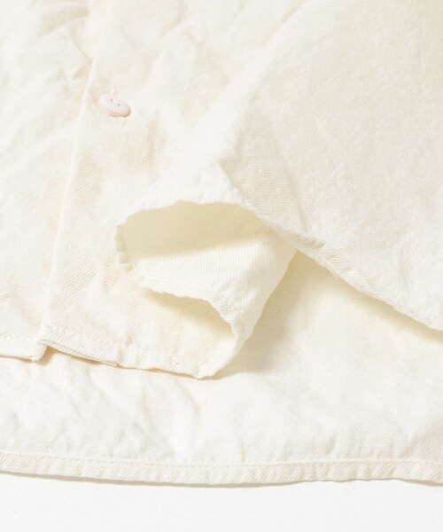 かぐれ（カグレ）の「MITTAN　和紙大麻シャツ（シャツ/ブラウス・レディース・白/墨黒・2）」の8枚目の写真