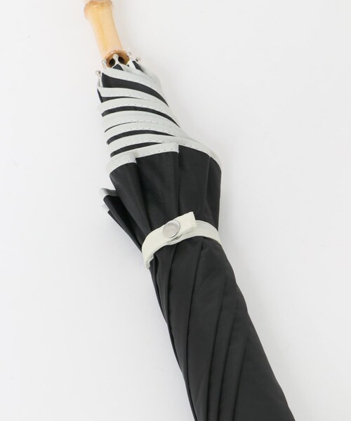 SMELLY（スメリー）の「because　晴雨兼用パイピング長傘（長傘・レディース・BEG/BLK・FREE）」の13枚目の写真