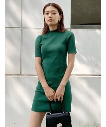 EMODA | ハイネックカットミニワンピース(ワンピース)