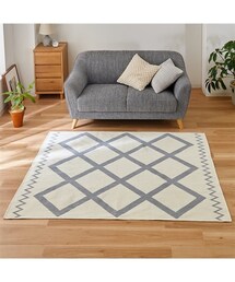 nissen | 洗える！ベニワレン柄平織りラグ【日本製】(ラグ/マット)