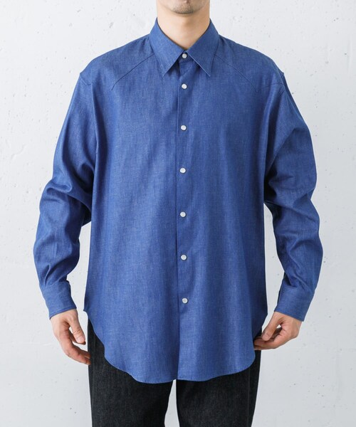 URBAN RESEARCH(アーバンリサーチ)の「semoh Eastern Western Shirts(シャツ/ブラウス・メンズ・LIGHT BLUE・2/3)」の4枚目の写真