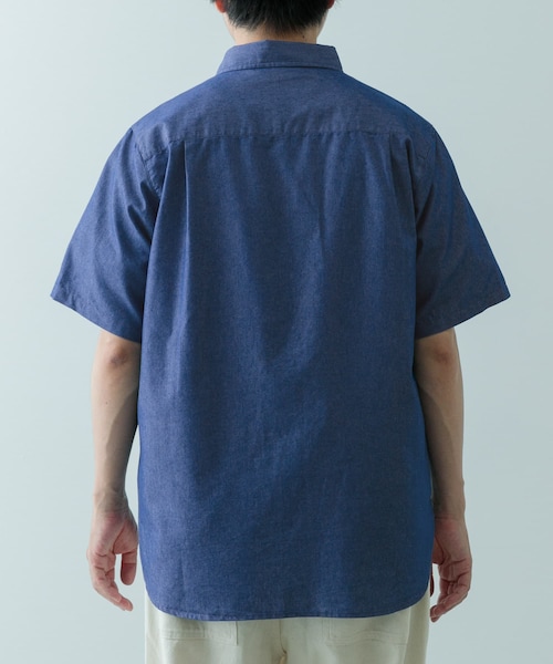 ITEMS URBANRESEARCH（アイテムズ アーバンリサーチ）の「TCインディゴレギュラーカラー半袖シャツ（シャツ/ブラウス・メンズ・NVY/BLU/L.BLUE・M/L）」の17枚目の写真