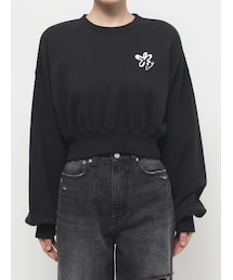 EMODA | EMフラワーショートスウェット(スウェット)