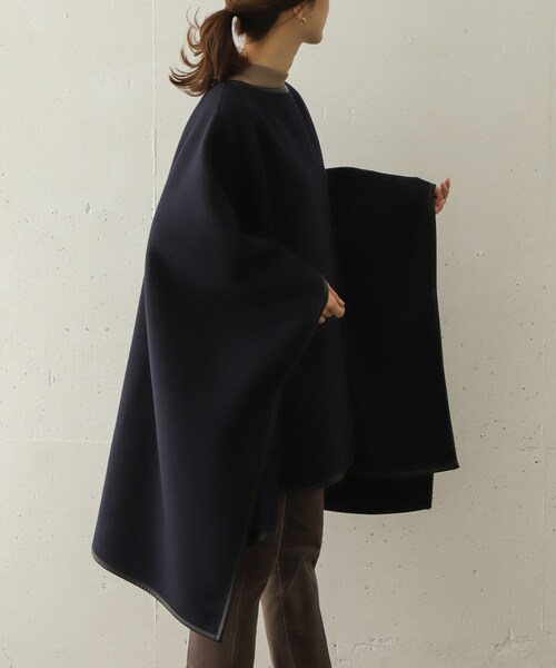 URBAN RESEARCH DOORS（アーバンリサーチドアーズ）の「Traditional Weatherwear　MORPETH∴（レインコート/ポンチョ・レディース・NVY/MID GREY・FREE）」の9枚目の写真