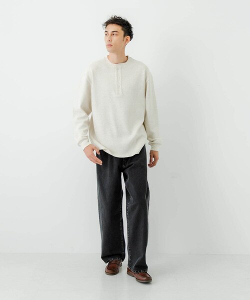 URBAN RESEARCH（アーバンリサーチ）の「13.5oz DENIM WIDE PANTS（デニムパンツ・メンズ・INDIGO/LT INDIGO/BLACK・S/M/L）」の10枚目の写真