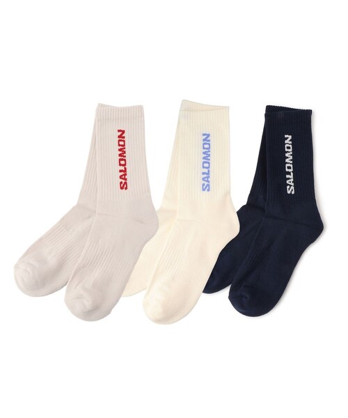 ADAM ET ROPE'（アダムエロペ）の「【SALOMON（サロモン）】EVERYDAY CREW 3-PACK（ソックス/靴下・レディース・その他・L/M/S）」の3枚目の写真