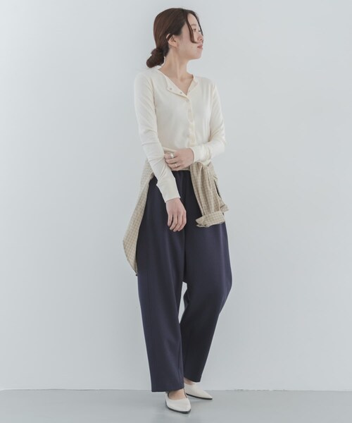URBAN RESEARCH Sonny Label（アーバンリサーチサニーレーベル）の「メルティスウェットバレルパンツ（スウェットパンツ・レディース・グレー/ネイビー・Free）」の21枚目の写真