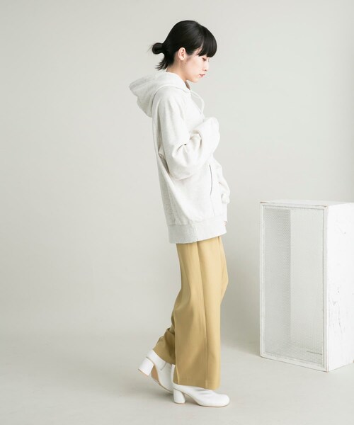 KBF（ケイビーエフ）の「ダメージBIGフーディー（パーカー・レディース・NAVY/TOP GRAY・one）」の9枚目の写真