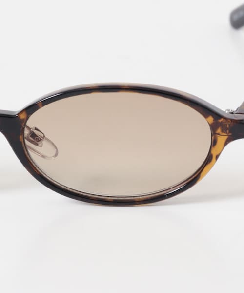 KBF（ケイビーエフ）の「オーバルフレームサングラス（メガネ・レディース・BROWN/D.BROWN・One）」の11枚目の写真