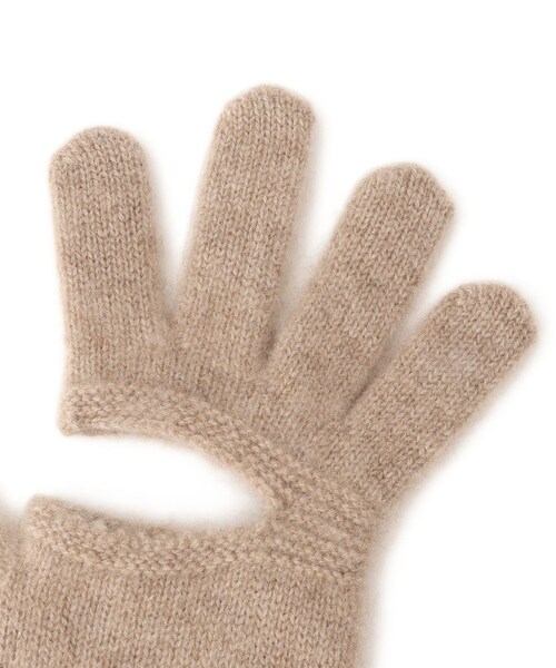 ADAM ET ROPE'（アダムエロペ）の「【EMOELLE】カシミヤロングニットグローブ（手袋・レディース・グレー系/オフホワイト/ベージュ系・F）」の22枚目の写真