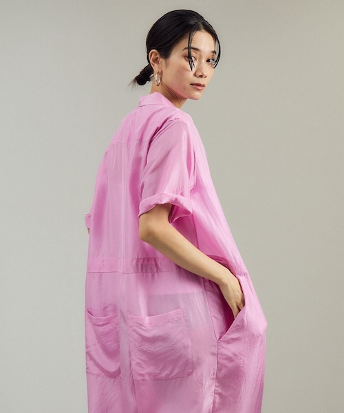 ADAM ET ROPE'（アダムエロペ）の「【WONDER FULL LIFE/ワンダーフルライフ】トラベラーズ2 オールインワン（つなぎ/オールインワン・レディース・ネイビー/ピンク・S）」の11枚目の写真