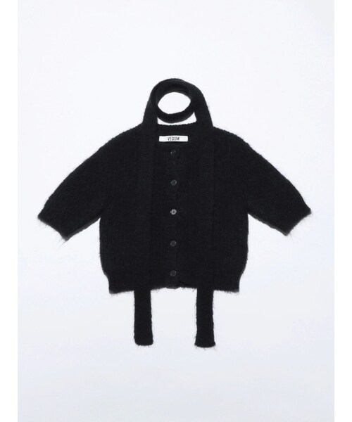 EMODA（エモダ）の「【VEQUM】HALF SLEEVE KNIT CD（その他・レディース・グレー/ブラック/ネイビー/ブラウン・F）」の4枚目の写真