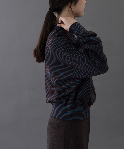 URBAN RESEARCH DOORS(アーバンリサーチドアーズ)の「FORK&SPOON ボーダークルーネックニット(ニット/セーター・レディース・IVOxNVY/GRYxNVY/BRNxBLU・1)」の21枚目の写真