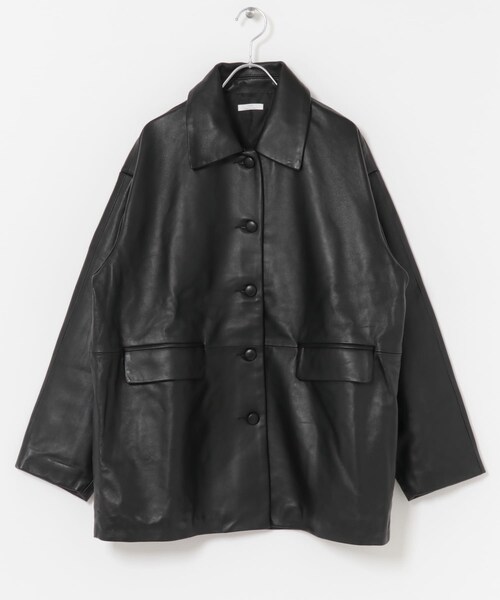 ラムレザーオーバージャケット