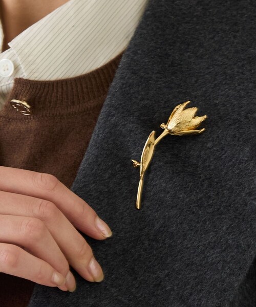 ROPE'(ロペ)の「モチーフブローチ3点セット(MOTIF BROOCH)(ブローチ/コサージュ・レディース・ゴールド・F)」の3枚目の写真