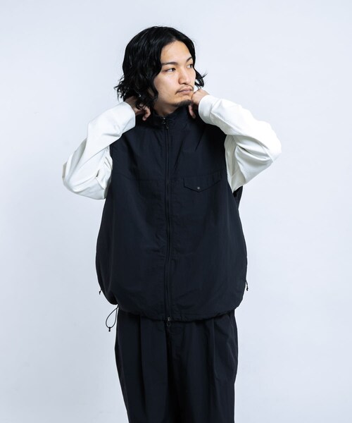 EKAL（エカル）の「『UR TECH』ナイロンタッサーベスト（テーラードジャケット・メンズ・ネイビー/グラファイト・M/L）」の21枚目の写真