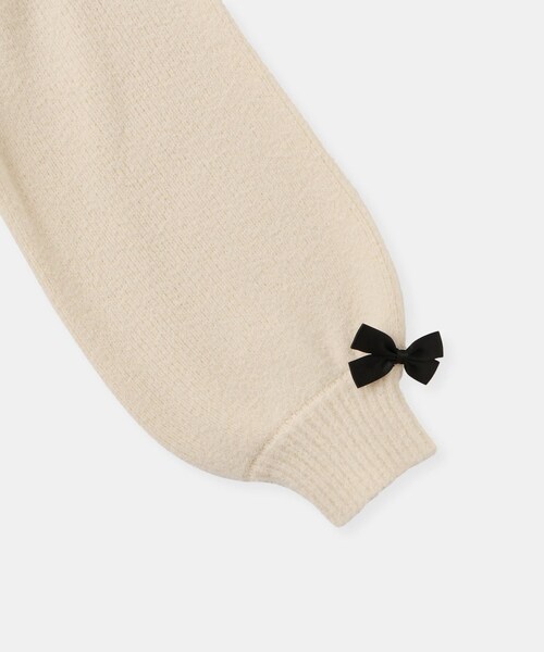 ROPE' PICNIC（ロペピクニック）の「【KIDS/キッズ】スフレニットシリーズ リボンニットプルオーバー/イージーケア・リンクコーデ（ニット/セーター・キッズ・キナリ/グリーン系/ピンク系・L/M/S）」の20枚目の写真