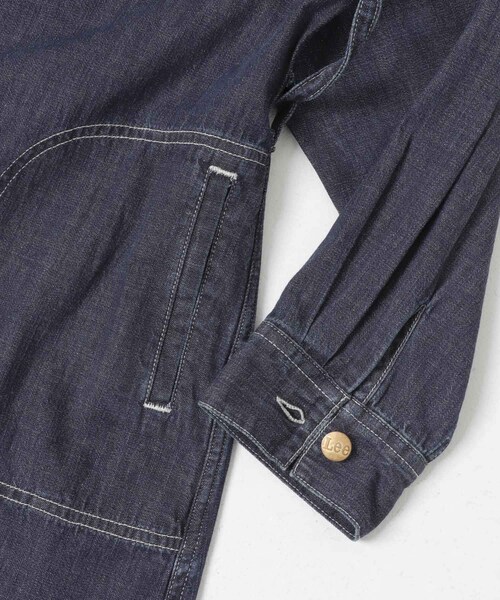 URBAN RESEARCH DOORS（アーバンリサーチドアーズ）の「『別注』Lee×DOORS　WORK SHIRTS ONE-PIECE（ワンピース・レディース・BLUE/NAVY・One）」の13枚目の写真