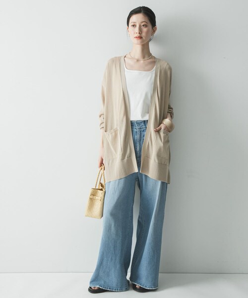 URBAN RESEARCH(アーバンリサーチ)の「UVカット加工ガウンカーディガン(カーディガン/ボレロ・レディース・BLACK/BEIGE・Free)」の19枚目の写真