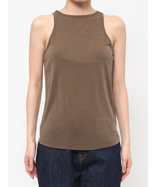 LAGUNAMOON（ラグナムーン）の「アメスリカットタンクトップス（Tシャツ/カットソー・レディース・アイボリー/ブラック/ブラウン・F）」の7枚目の写真