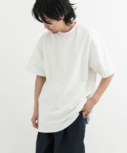 EKAL（エカル）の「『吸水速乾/UVカット』DRY OUT SHORT-SLEEVE T-SHIRTS（Tシャツ/カットソー・メンズ・ホワイト/ネイビー/サルチャ/ブラウンカーキ/ダークプラム・M/L）」の11枚目の写真