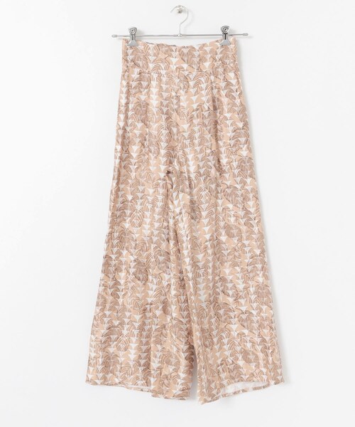 URBAN RESEARCH ROSSO（アーバンリサーチロッソ）の「リーフプリントワイドパンツ（その他パンツ・レディース・P/BEIGE/BEIGE・36/38）」の9枚目の写真