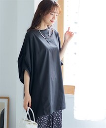 nissen | 大きいサイズ　ルーズシルエットドルマントップス　miclat(チュニック)