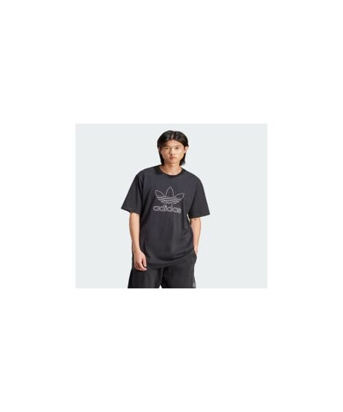 adidas(アディダス)の「アディカラー アウトライン トレフォイル半袖Tシャツ(トップス・メンズ・グリーン/ブルー/ブラック/パープル・J/XS/XS/J/S/J/M/J/L/J/XL/J/2XL/J/3XL/S/M/L/XL/2XL/3XL/4XL/5XL/6XL/J/2XS/J/4XL/J/5XL)」の16枚目の写真