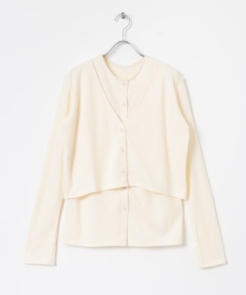 THE GOODLAND MARKET（ザグッドランドマーケット）の「&her　Vest Cardigan Set（カーディガン/ボレロ・レディース・GRYxOFF/CHARCOAL/OFF・FREE）」の19枚目の写真