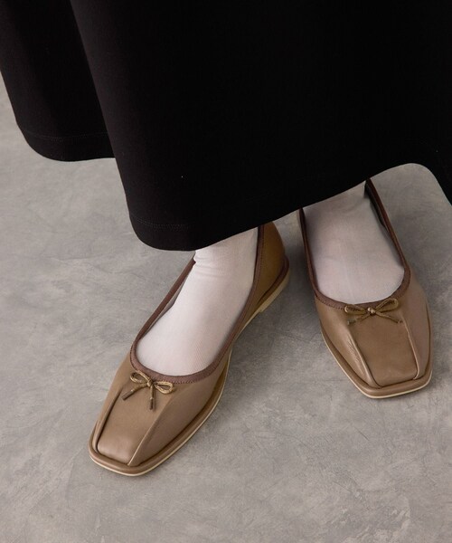 ADAM ET ROPE'（アダムエロペ）の「タックバレエシューズ（バレエシューズ・レディース・ブラック/ブラウン/ベージュ・23.0/23.5/24.0/24.5）」の18枚目の写真